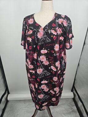 Anthony Richards French Paris Themed House Dress XL (7648)